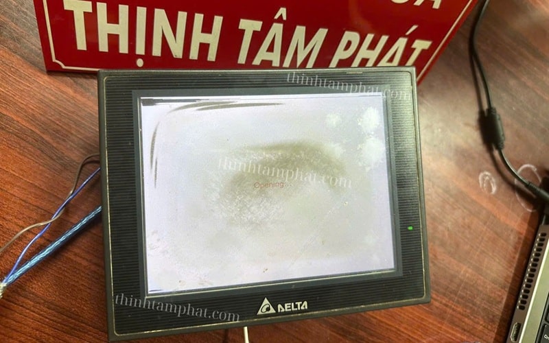 delta hmi upload password